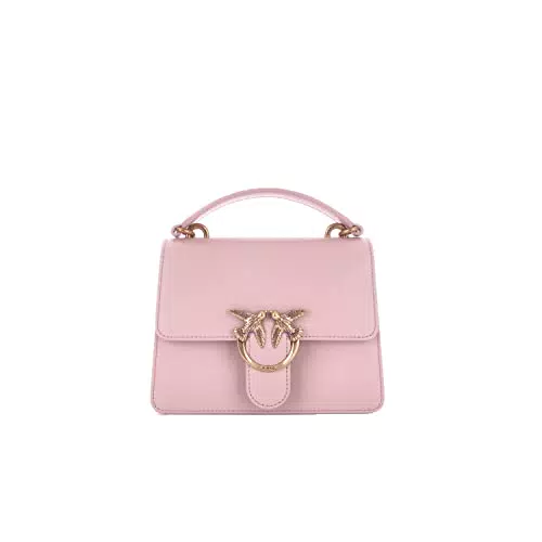 Pinko Love One Top Handle Mini Light, Borsa Donna, O81Q-Cipria-Antique Gold