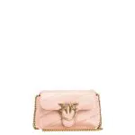 Pinko Love Puff Baby C Sheep Nappa, Borsa Donna, O81Q Cipria-Antique Gold