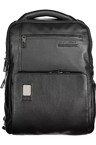 PIQUADRO Akron, Zaino in Pelle Donna, Nero