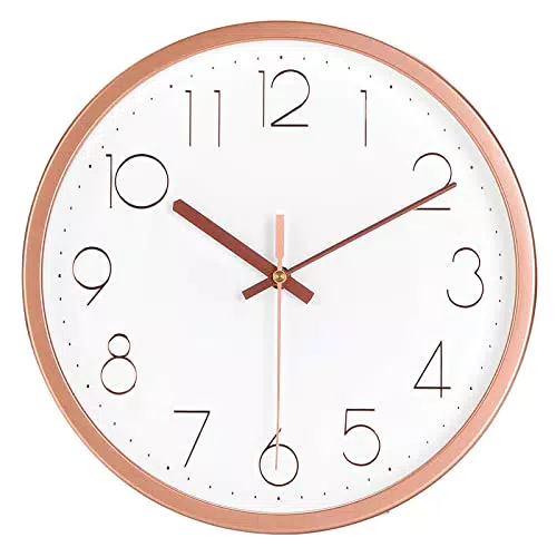 Plumeet Orologio Silenzioso, Orologio al Quarzo Antigraffio da 30cm