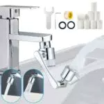 Prolunga Rubinetto Bagno 1080 Gradi Swivel Robotic Arm 2 Modalità Regolabili Swivel Extension Faucet Aerator per Rubinetti Filettati M20/M22/M24 Prolunga Rubinetto Cucina