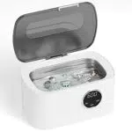 Pulitore Ultrasuoni 600ML Lavatrice Ultrasuoni Vasca Ultrasuoni Lavatrice ad Ultrasuoni Pulitore a Ultrasuoni per Pulizia Occhiali Pulizia Denti Pulisci Occhiali Orecchini Monete Le Protesi