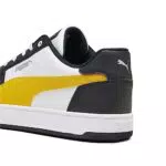 PUMA Caven 2.0, Scarpe da Ginnastica Unisex-Adulto, Bianca Giallo Sizzle Nero Argento