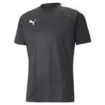 PUMA Maglia Grafica Teamliga, Calcio Uomo, Nero-Ombra Grigio