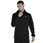 PUMA Train all Day Pwrfleece Full Zip, Sudore Uomo, Black
