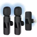 Qhot Microfono Wireless per iPhone, Microfono Lavalier Wireless per Registrazione Video