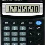 Rebell SDC808 + semi desktop Calculator