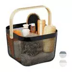 Relaxdays Cestino Portaoggetti, con Manico, Decorativo