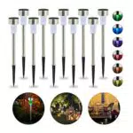Relaxdays Set da 10 Lampade Solari a LED Impermeabili