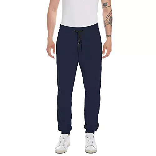 REPLAY Pantaloni da Jogging Uomo con Coulisse, Blu, XXL