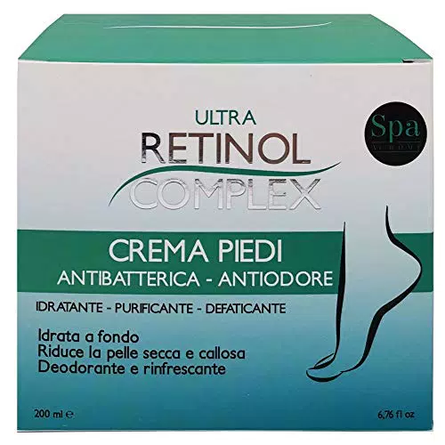 Retinol Complex CREMA PIEDI antibatteria -antiodore IDRATANTE-PURIFICANTE-DEFATICANTE
