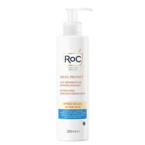 RoC - Soleil-Protect Latte Ristrutturante Doposole - Raffreddante e Idratante - Ripristina la Pelle Esposta al Sole - 200 ml