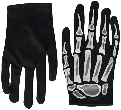 Rubie's Guanti Scheletro Glow in Dark, Multicolore, Taglia única Bambine e Ragazze