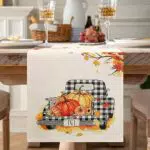 Runner da Tavola Moderno 33x183, autunno