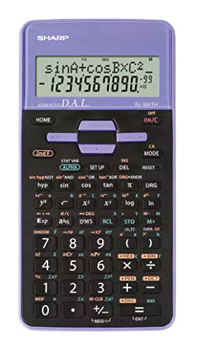 Sharp EL-531TH calcolatrice Tasca Calcolatrice scientifica Nero