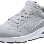 Skechers 403667l Gry, Sneaker Bambini e Ragazzi, Grigio Tessuto Sintetico Bianco Trim