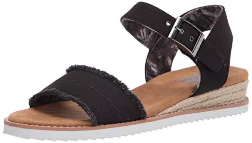 Skechers Desert Kiss Adobe Princess, Sandali Donna, Nero