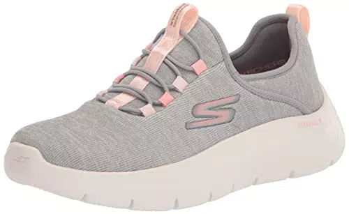 Skechers Go Walk Flex Lucy, Sneaker Donna, Grey Pink