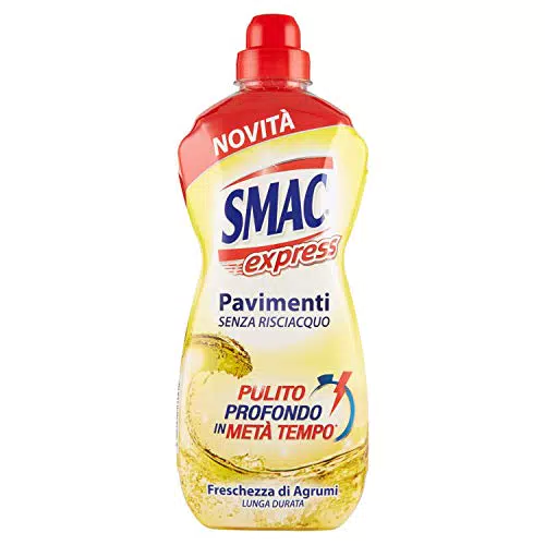 Smac Express - Pavimenti Freschezza agli Agrumi, Detergente Multisuperficie
