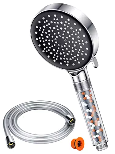 Soffione Doccia con tubo 1.6M, YEAUPE Soffione Doccia risparmio idrico