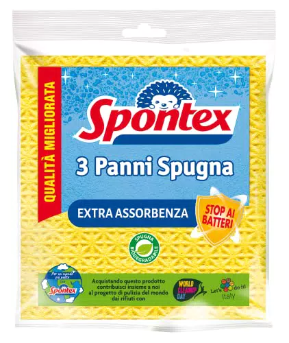 Spontex Panni Spugna in Cellulosa, extra assorbenza
