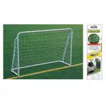 Sport1 Porta da Calcio Deluxe in acciaio Bianco 180x60x120 cm