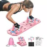 Tavola Push Up rosa Tavole pieghevoli per flessioni Fitness Allenamento Treno Palestra Forza muscolare Muscoli Allenamento per uomini Donne