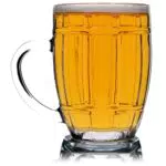 Tazza di birra kadax, bicchiere di birra con una maniglia comoda e un pavimento spesso