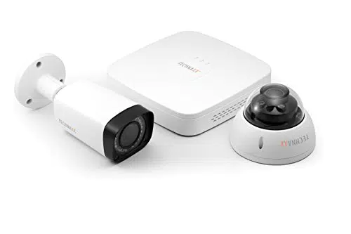 Technaxx Midi Security Kit PRO FullHD 1080p TX-51 con ricevitore e due telecamere per uso interno ed esterno - Monitor in tempo reale