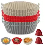 Teglia in Silicone per Friggitrice ad Aria, Pentola Friggitrice ad Aria