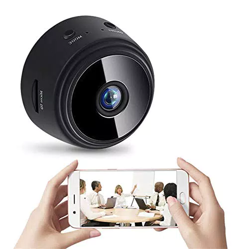 Telecamera Spia, 1080P HD Telecamera Nascosta Wifi Senza Fili Microcamera per Casa Lunga Durata Batteria Mini Videocamera Sorveglianza Interno con Visione Notturna Rilevamento di Movimento