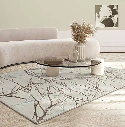 the carpet Mila - Tappeto moderno per soggiorno, elegante e lucido