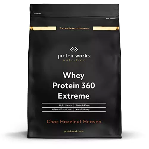 The Protein Works - Proteine Whey 360 ​​Extreme in Polvere - Cioccolato Nocciola - Frullato Ad Alto Contenuto Proteico - Con Glutammina