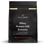 The Protein Works - Proteine Whey 360 ​​Extreme in Polvere - Panna e Fragole - Frullato Ad Alto Contenuto Proteico - Con Glutammina