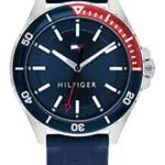 Tommy Hilfiger Orologio Analogico al Quarzo da Uomo con Cinturino in Silicone Blu - 1792009