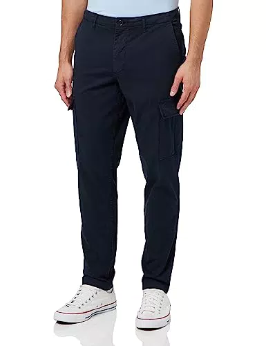 Tommy Hilfiger Pantaloni Uomo Chelsea Cargo Gabardine Pantaloni Cargo