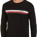 Tommy Hilfiger RWB Monotipo Petto Stripe LS Tee L/S T-Shirt