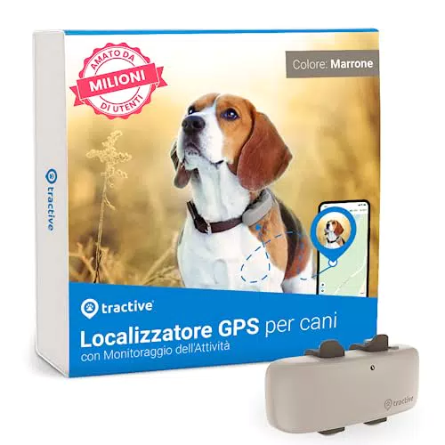 Tractive - GPS per cani, marrone