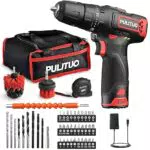 Trapano Avvitatore Batteria, PULITUO Trapano a Percussione 12V