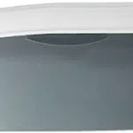Trixie 40111 - Lettiera con bordo, Per gatti, Grigio scuro/Grigio chiaro