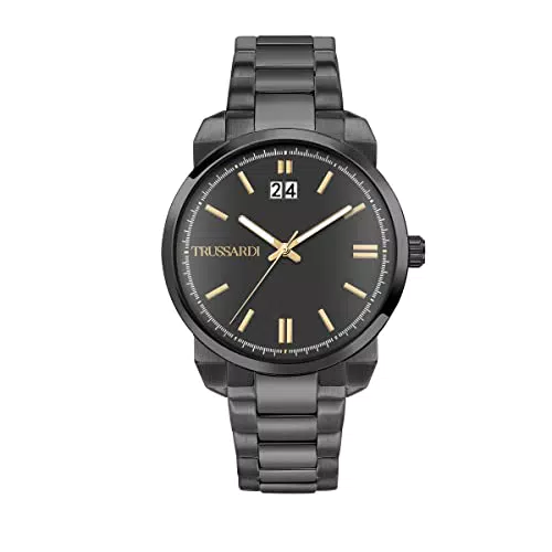 Trussardi Orologio Analogico al Quarzo Uomo con Cinturino in Silicone 8033288969150
