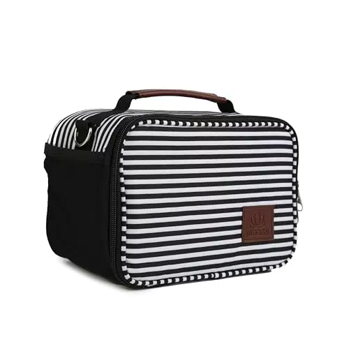Umami Borsa Termica Portapranzo, righe bianco/nero