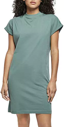 Urban Classics Abito da Donna in Cotone Organico con Taglio sulle Maniche Vestito