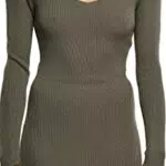 Urban Classics Abito da Donna, Verde, S