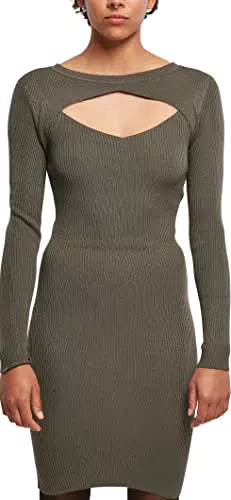 Urban Classics Abito da Donna, Verde, S