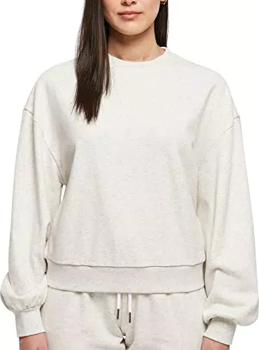 Urban Classics Felpa da Donna Oversized, Grigio Chiaro