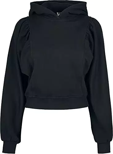 Urban Classics Ladies-Felpa con Cappuccio Organic Gathering Batwing