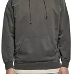 Urban Classics Overdyed Hoody, Felpa con Cappuccio, Uomo