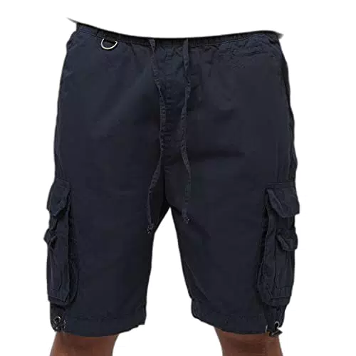 URBAN CLASSICS Pantaloncini Uomo Cargo, S, blu navy
