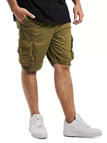 URBAN CLASSICS Pantaloncini Uomo Cargo, 4Xl, verde oliva